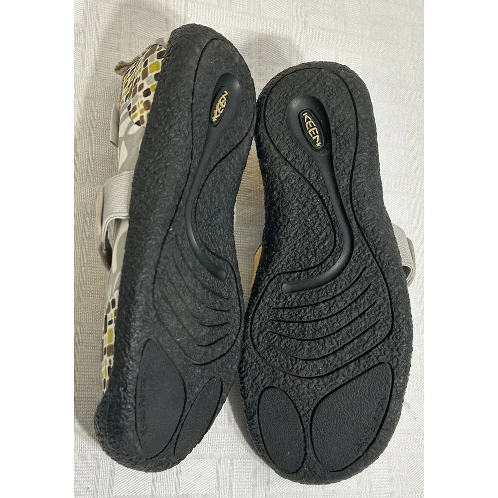 KEEN Mary Jane Harvest Mimosa Silver Zebra Loafer Flats Shoes Women's Size 9